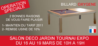 La Passion du Billard salon deco jardin piscine tournai