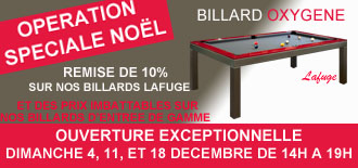 La Passion du Billard promotion Noel