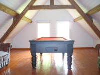 Billard 8 pool anglais Westbury noir tapis rouge