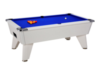 Billard professionnel Omega blanc tapis bleu 