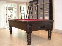 Billard pool bce Westbury noir tapis bordeau