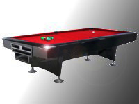 Billard Am�ricain professionnel Challenger 9Ft noir tapis rouge