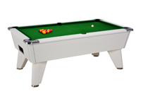 Billard avec et sans monnayeur ardoise: Billard 8 pool omega domestic blanc tapis vert 7ft