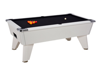 billard 8 pool anglais, américain: Billard blanc blackball Oméga Domestic 2.0 7Ft tapis noir.