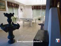 billard table de salle a manger: Billard Arcade plateau en verre laque blanc region de Cambrai