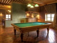 billard de salon: Billard Francais 3m10 Chambord en chene massif.