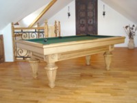 Billard Americain 2m10 Chambord chene massif naturel.