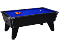 Billard avec et sans monnayeur ardoise: Billard 8 pool omega domestic noir tapis bleu 7ft