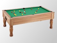 Table de billard monarch tapis vert teinte chataignier