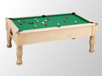 Billard pool anglais monarch 6 pieds chene clair tapis vert