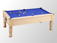 Billard anglais dpt monarch dimension 6 ft teinte peche tapis de billard bleu