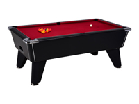 Billard professionnel Omega noir tapis rouge 