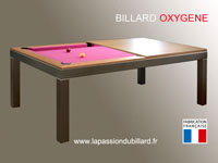 Billard moderne Oxygene, la fusion du bois et de l inox