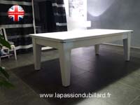 billard de style: Billard york blanc plateau table 2 parties.