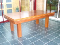 Fabricant de billard lafuge: Billard Soho contemporain 2m10 pool americain palissandre avec plateau table a Valenciennes