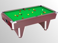 billard domestic pool country sans monnayeur marron tapis vert