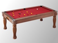 billard table: Billard pool anglais Regal ch�ne fonc� tapis bleu