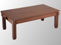 billard table de salle a manger: billard pool moderne Windsor chêne foncé plateau table transformable