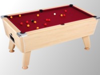 billard de style: Billard pool winners hetre tapis bordeau sans monnayeur