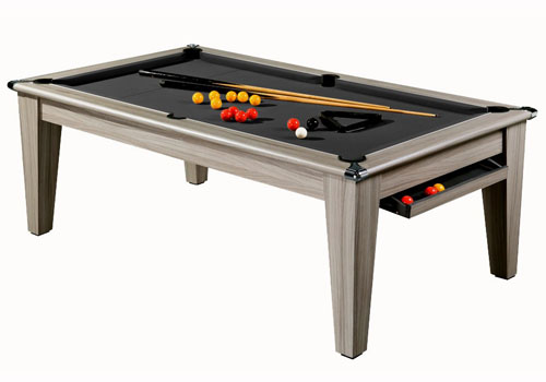 Photo et descriptif: Billard table york ligne tendance tapis noir laine