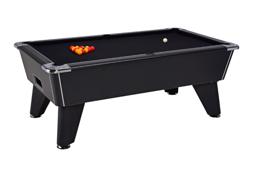 Photo et descriptif: Billard pool Anglais dpt oméga noir tapis noir 7ft