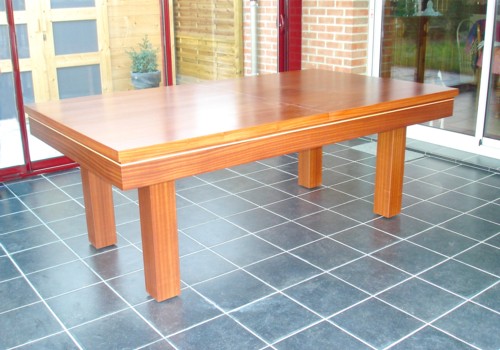 Photo et descriptif: Billard Soho contemporain 2m10 pool americain palissandre avec plateau table a Valenciennes