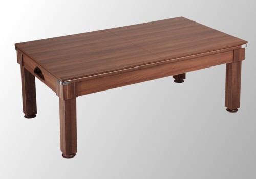 Photo et descriptif: billard pool moderne Windsor chêne foncé plateau table transformable