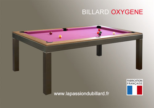 Photo et descriptif: Billard table Oxygene la fusion du bois et de l inox a Valenciennes