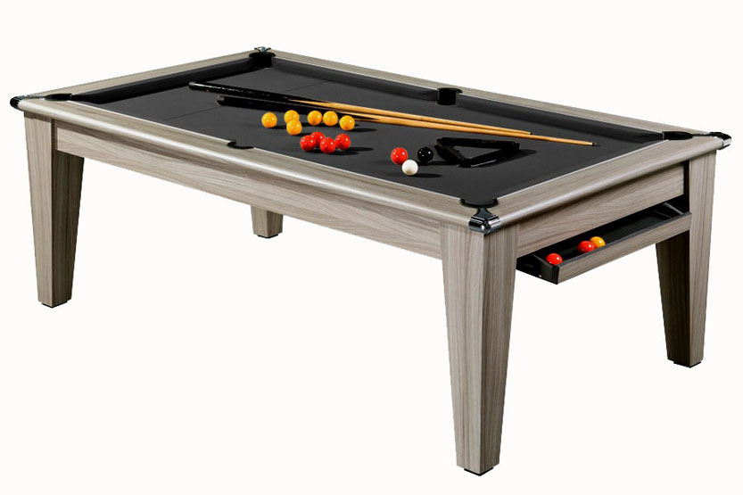 Billard table york ligne tendance tapis noir laine