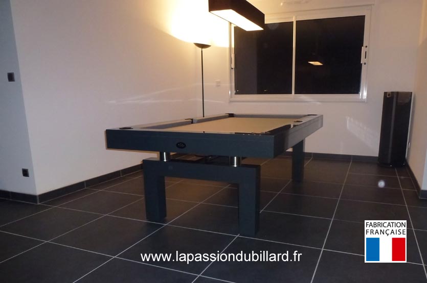 Billard de style design Arcade gris anthracite livre a Douai.
