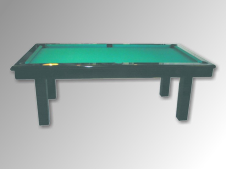 Billard Loft laque noir contemporain table de a manger tapis simonis vert